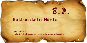 Bottenstein Móric névjegykártya